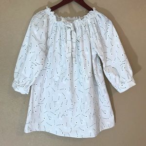 Baby doll dress or oversized top dandelion retro